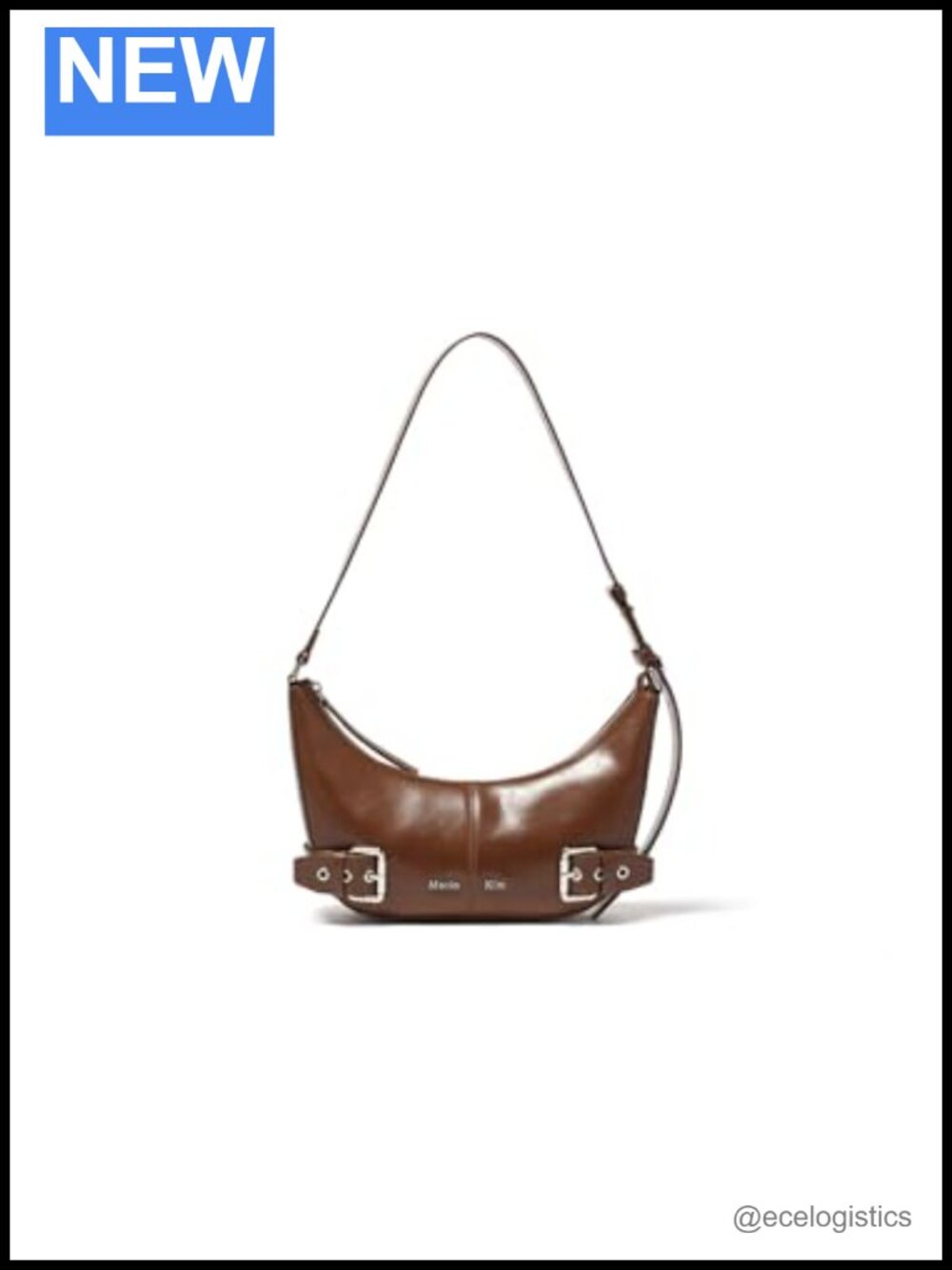 Faux Leather Belted Shoulder Bag Hobo Handbag